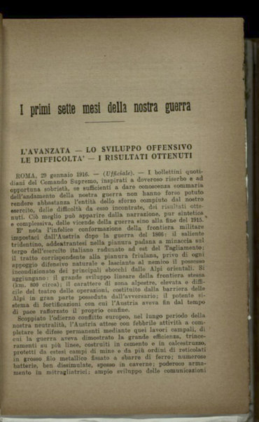 Il diario della nostra guerra : bollettini ufficiali dell'esercito e della marina